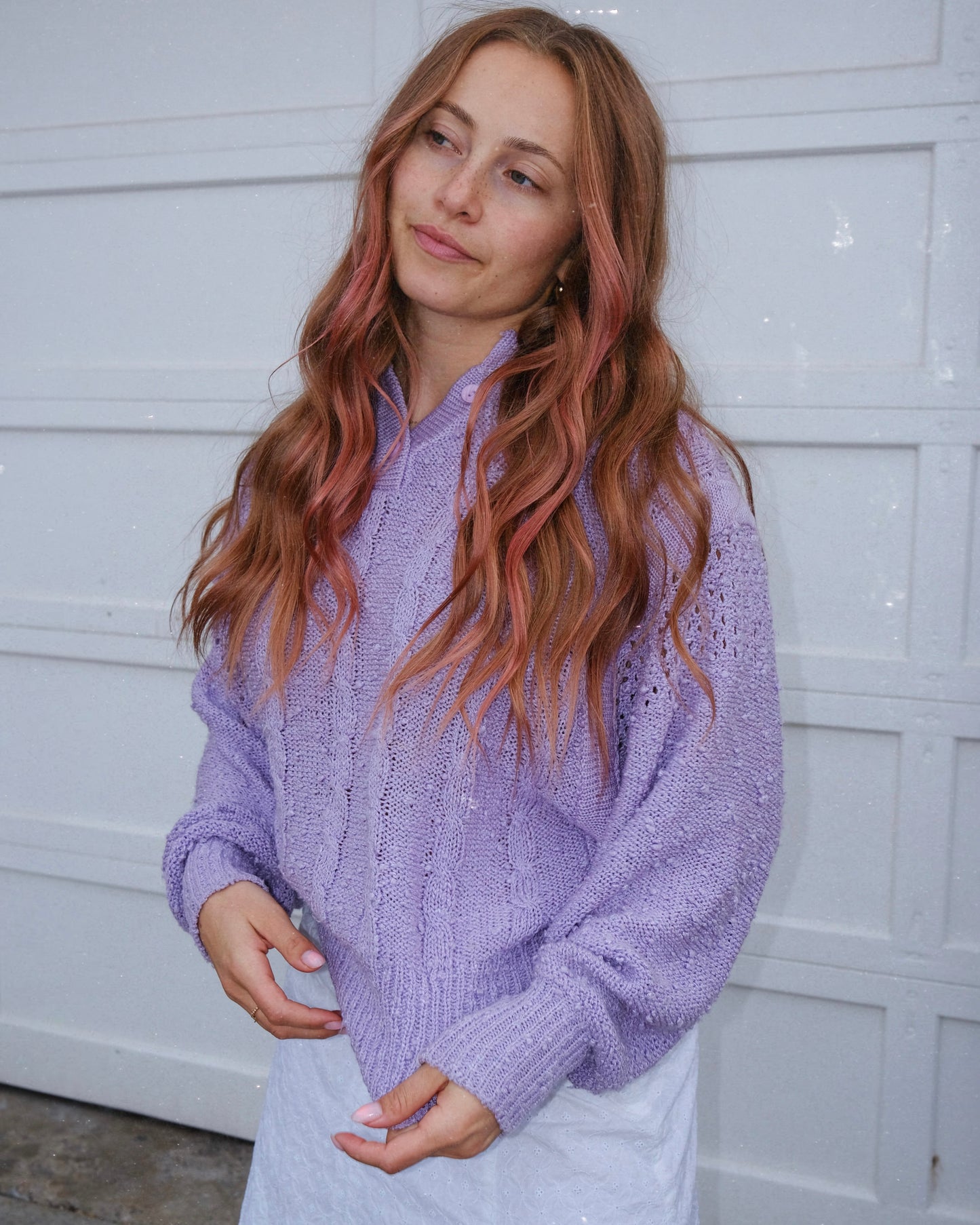 LeRoy Knitwear Purple Sweater