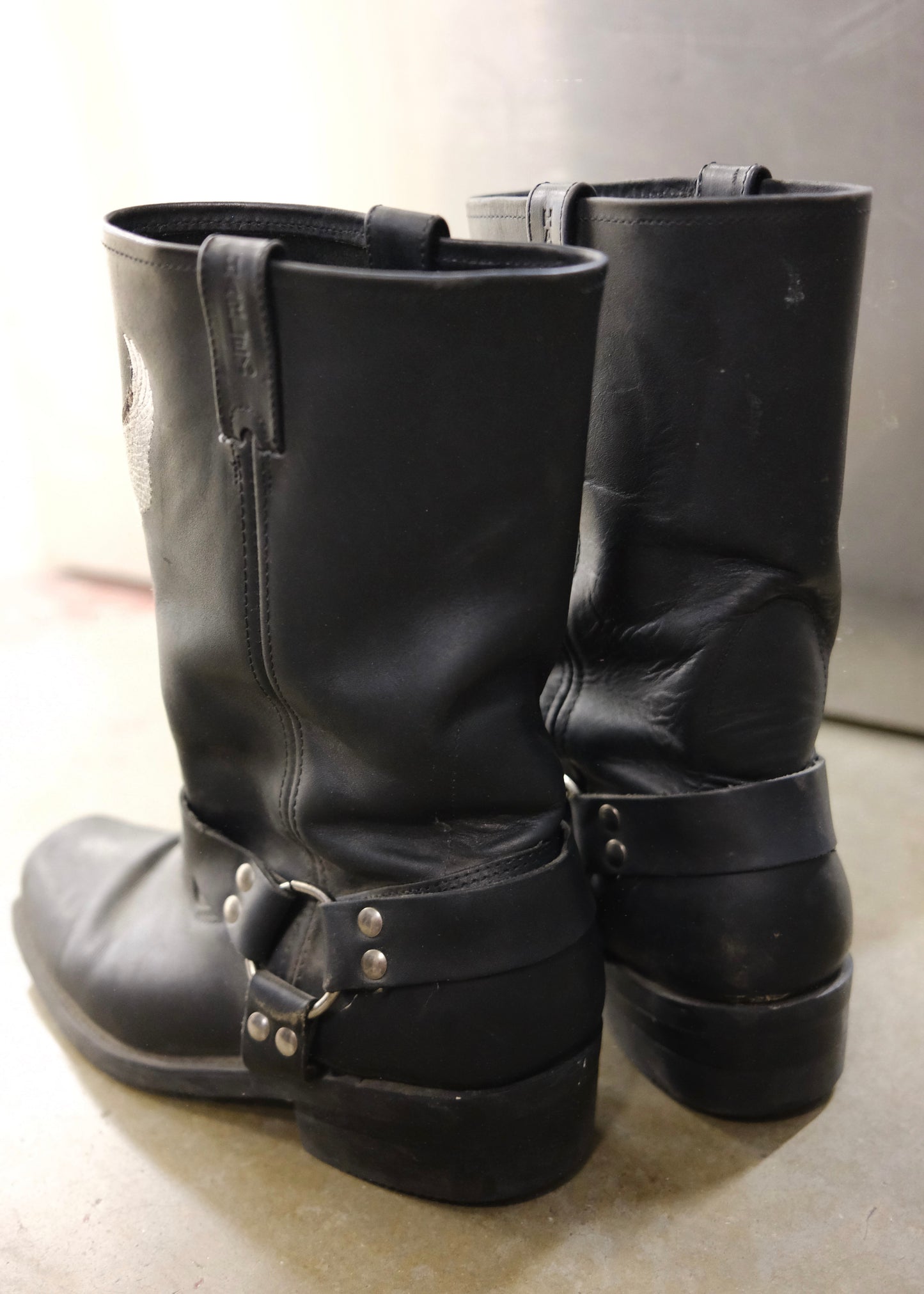 Harley Davidson Darren Black Leather Motorcycle Boots