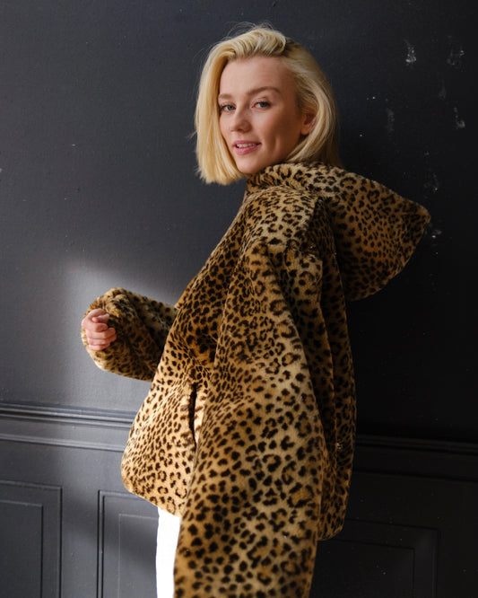 Bloomingdale’s cheetah fur jacket