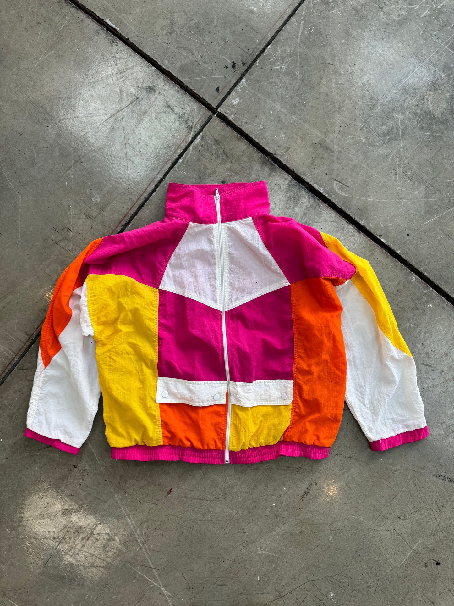 80’s colorful windbreaker jacket