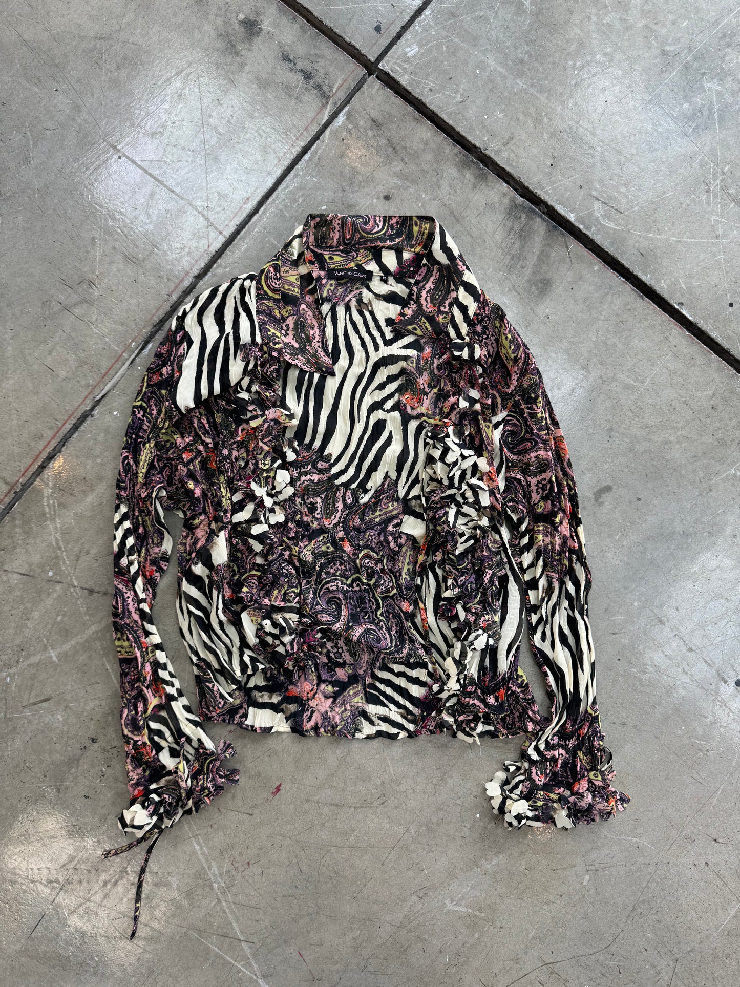 Chiffon zebra blouse