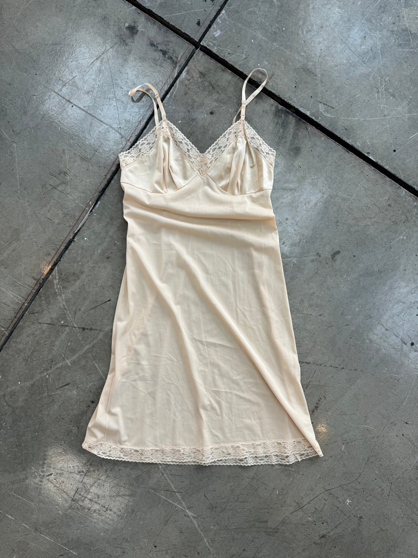 Vanity Fair nude slip dress