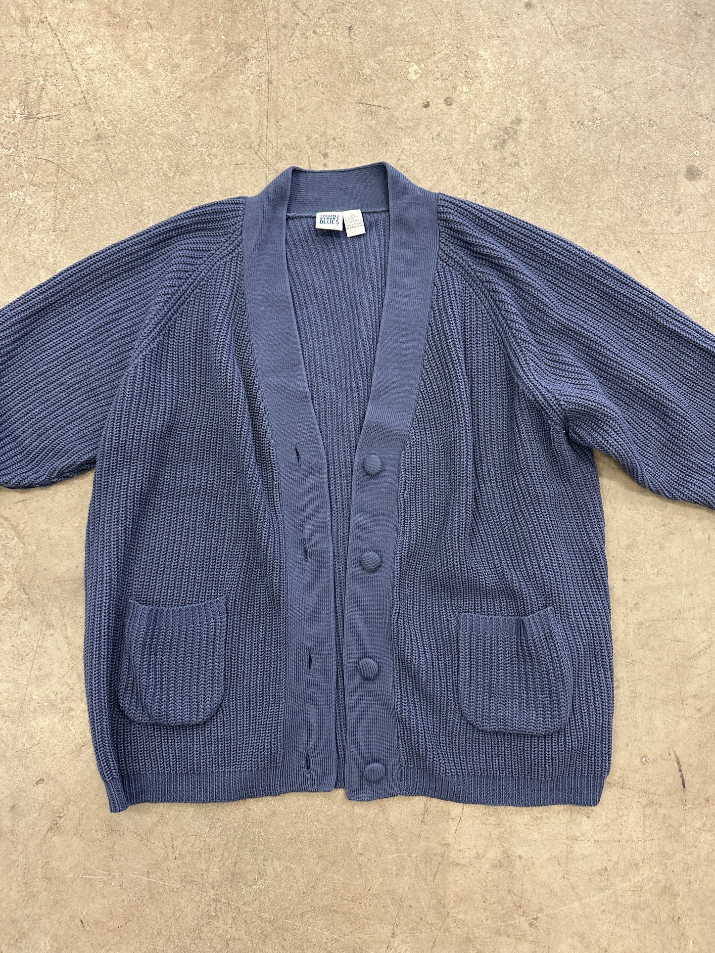 Navy Knit Cardigan