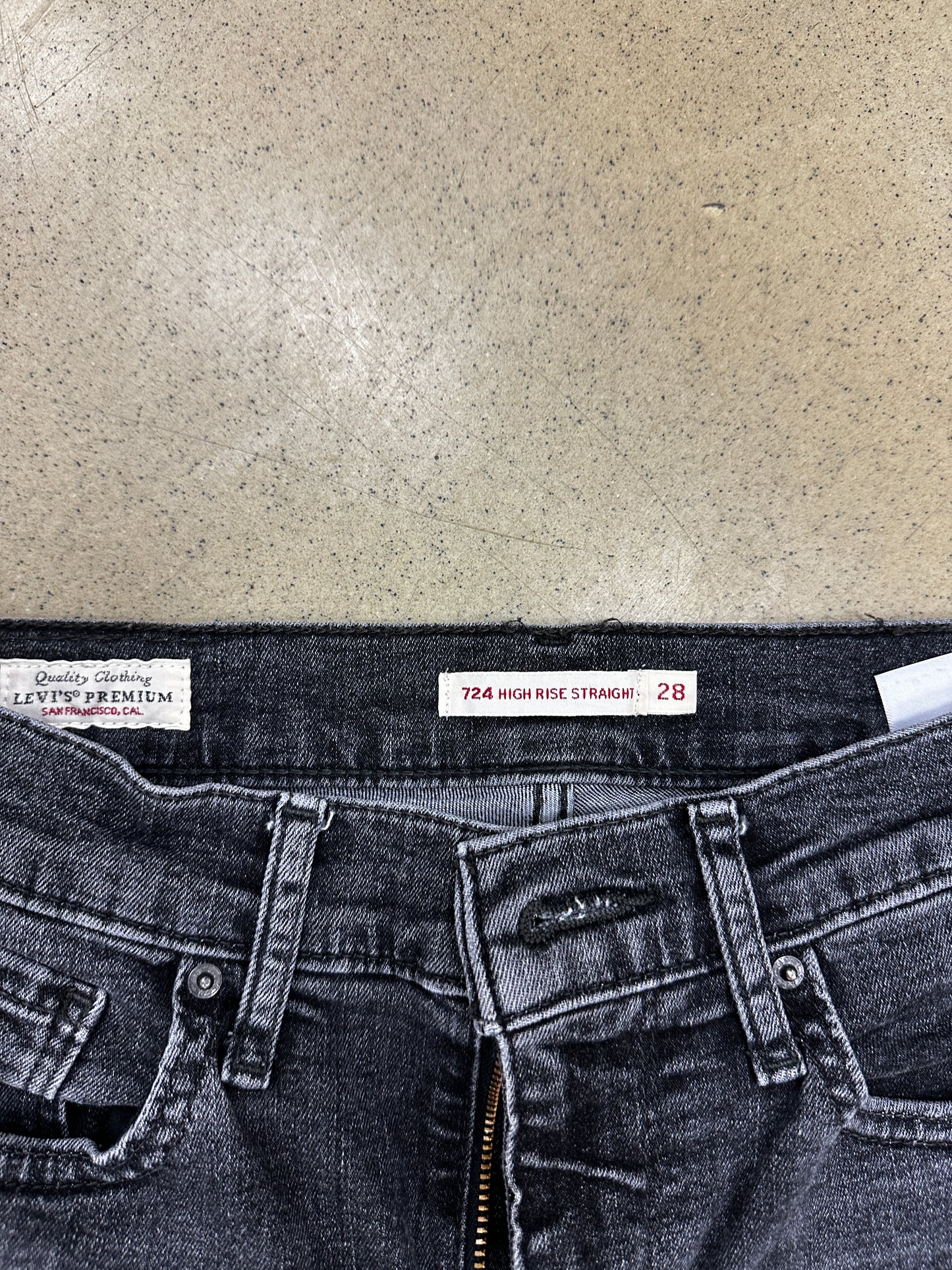 Black Denim Wash Levi Jeans