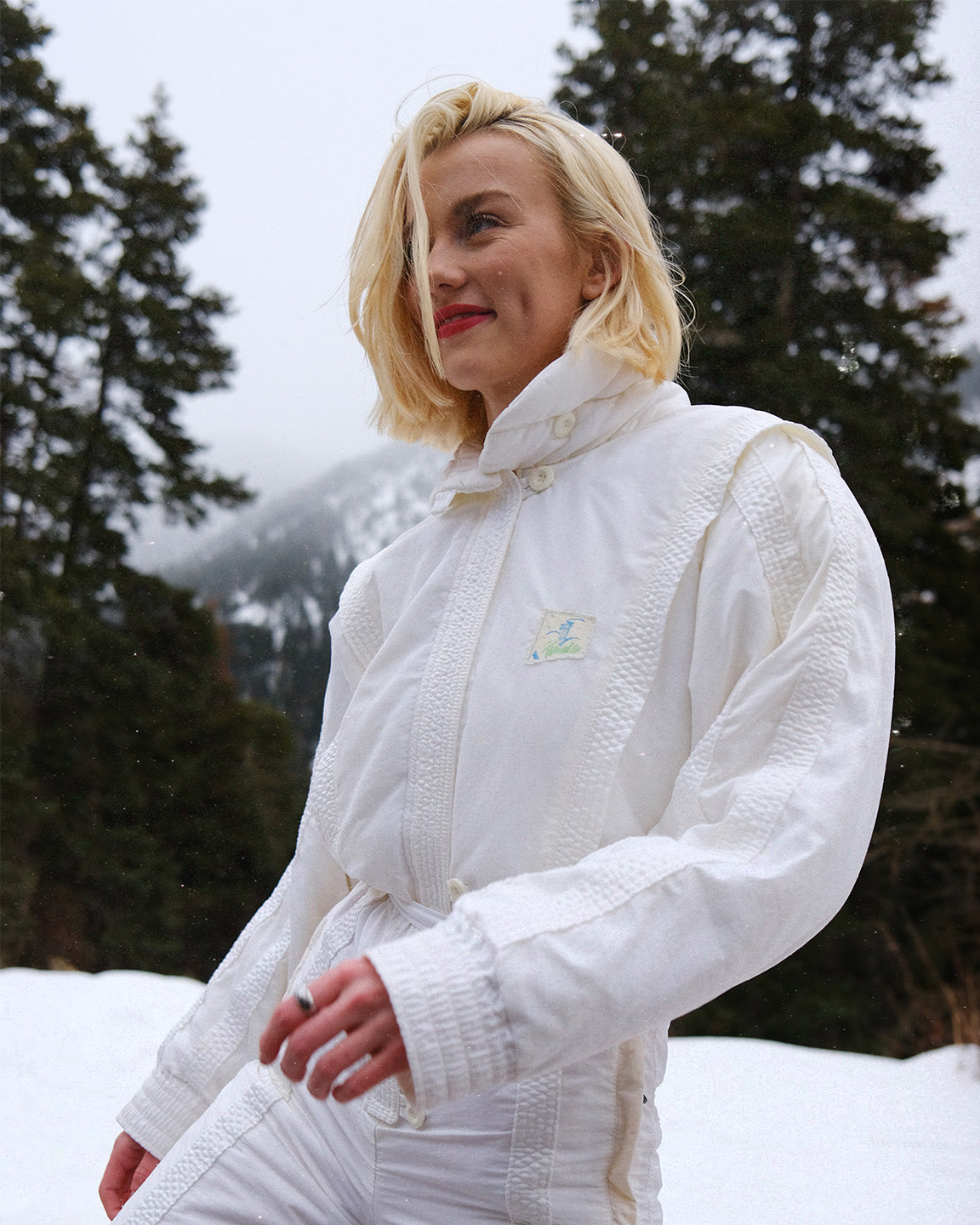 Vintage White Snowsuit